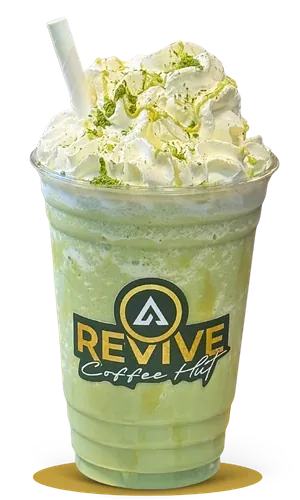 Matcha Frappe at Revive Cafe Norwich