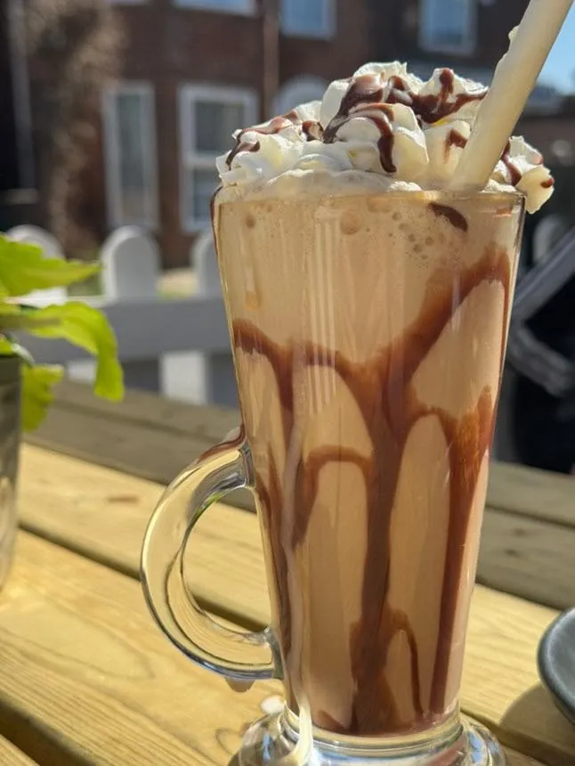 Dreamy hot chocolate at Revive Cafe, just minutes from Norwich city centre